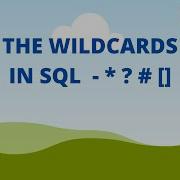 The SQL Wildcards SQL Tutorial