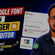 How To Fix Google Font Issue In Blogger Post Editor Fix Eliminate Render Blocking Resources