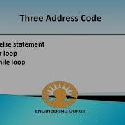 Three Address Code For If Else And Loops