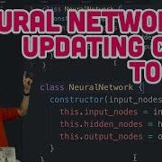 10 8 Neural Networks Updating Code To ES6 The Nature Of Code