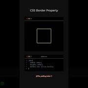 CSS Border Property Coding Htmlcss Webdevelopment Webdesign Programming Coding