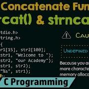 String Concatenate Functions Strcat Strncat