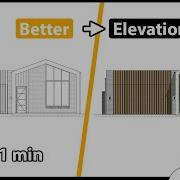 Простые цветные фасады Archicad