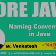 Naming Conventions In Java Core Java Tutorial Mr Venkatesh