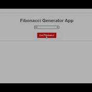 Simple Fibonacci Generator App In JavaScript