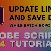 Adobe Script Tutorial 24 InDesign Update Links And Save
