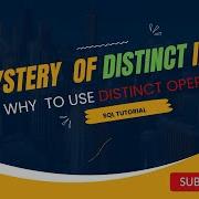 Select Distinct In SQL Learn Basic SQL For Begineer