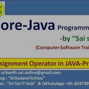 23 Assignment Operator In Java Program