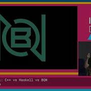 Короткий доклад C против Haskell против BQN от Конора Хокстры Lambda Days 2023