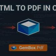 How To Convert HTML To PDF In C