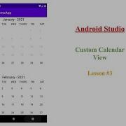 Android Studio Tutorial Java Tamil Creating Custom Calendar View Lesson 3