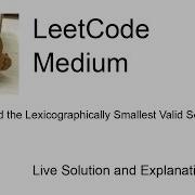 3302 Find The Lexicographically Smallest Valid Sequence Leetcode Medium