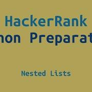 HackerRank Python Preparation Nested Lists