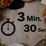 Cooking Timer 3 Minutes 30 Seconds Countdown