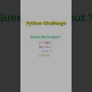 Python Coding Challenge 25 Second Output Test Python Practice