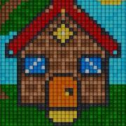 Pixel Flow Level 1279 Very Hard Solution Walkthrough House