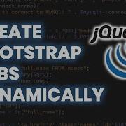 Create Bootstrap Tabs Dynamically Using JQuery