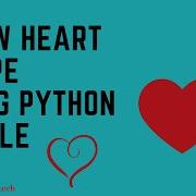 Draw Heart Shape Using Python Turtle Turtle Graphics Learnonpy