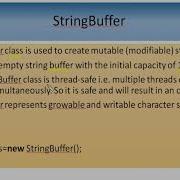 20 String And StringBuffer Class In JAVA Part 20