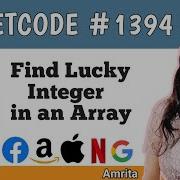 Find Lucky Integer In An Array Leetcode 1394
