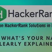 15 Hackerrank What S Your Name Python HackerRank Solutions In Hindi Python Hackerrank