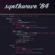 SynthWave 84 обзор темы для VS Code