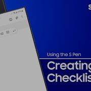 Создайте контрольный список с помощью S Pen Samsung US