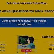 Java Palindrome Program Explained Java Coding For QA Automation Interview LMTI