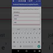 Android MultiAutoCompleteTextView Apna Tutorials