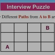 Paths In Rectangular Grid Logical Interview Riddles Logical Interview Puzzles