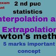 Interpolation And Extrapolation 2 Nd Puc Statistics 5 Marks Important Concept Statistics By Savita