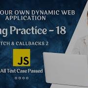 Fetch Callbacks 2 Coding Practice 18 JavaScript NxtWave CCBP