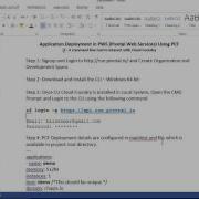 Application Deployment In PWS Using PCF