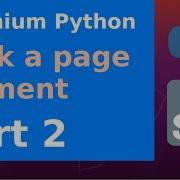Selenium Python Click A Page Element Part 2