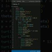 Sunflower Graphic Turtle Python Coding Programming Python Shorts