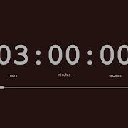 3 Hour Timer Coconut Brown Screen Countdown