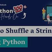 Shuffle String In Python How To Shuffle String In An Easy Way In Python