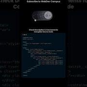 CSS Dark Mode Toggle Button With Animated Moon Sun Effect Source Code