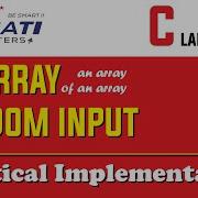 C Programming Random Input In 2D Array