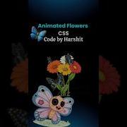 Animated Blooming Flower Using HTML CSS How Blooming Flowers Animation Cssanimation Ytshorts