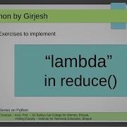 Q 81 To Q 85 Python Lambda Expressions In Reduce Function Solved Python Practice Exercises