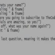 TheCodeGeekGuy Tutorial How To Make A Chatbox Using Visual Basic Script VBS