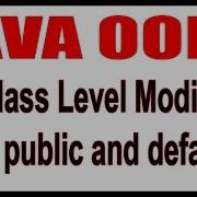 Java Tutorials Java OOPS Class Level Modifiers Public And Default By Durga Sir