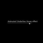 Animated Underline Hover Effect HTML CSS Only
