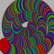 Generative Art Primary Colors Helix By Processing