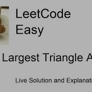 812 Largest Triangle Area Leetcode Easy