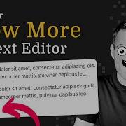 Read More For Long Text Editor Elementor