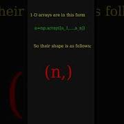 Shape Of A NumPy Array In Python