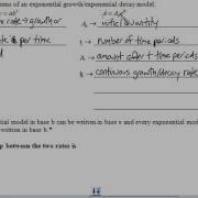 Exponential Growth And Decay Models Day 1