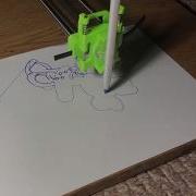 DIY CNC Drawing Machine Pen Plotter Machine First Try Drawing Minnie Mouse